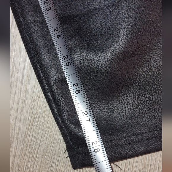 Ashley Stewart Plus Size 30/32 Full On Pants Faux Leather New With Tags 29"L - Picture 7 of 9